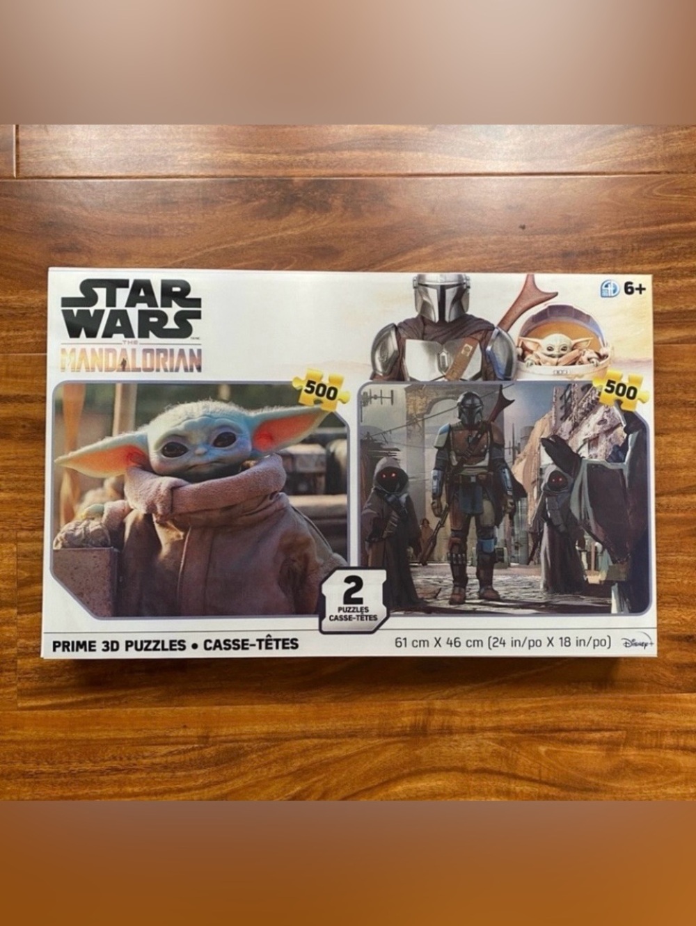 NWT NEW Star Wars The Mandalorian 2-Pack Prime 3D Puzzles Set of 500 Pieces Each